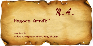 Magocs Arnó névjegykártya
